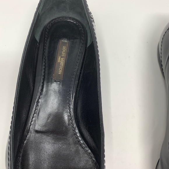 Louis Vuitton Black Patent Leather Shoes!